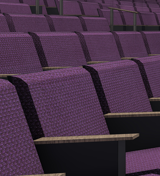 Seats in the New Auditorium Rendering